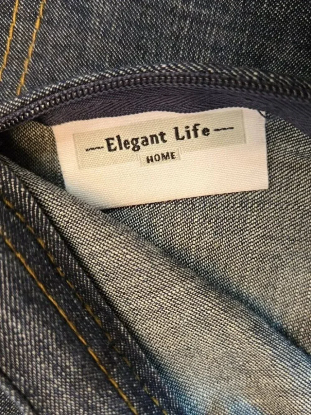 Linen Pillow King Sham / ELEGANT LIFE HOME Cotton Denim Pillow Cover
